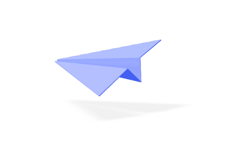 Decorative paper plane